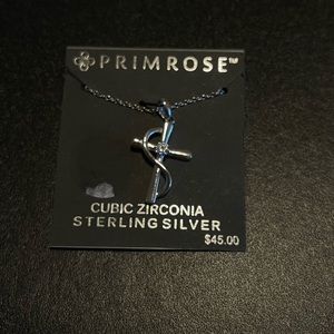 Sterling silver cross necklace